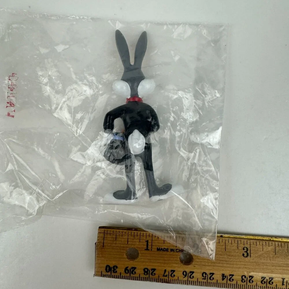Sealed Vtg 1988 Bugs Bunny Magician Applause Figurine Cake Topper Plastic Rubber